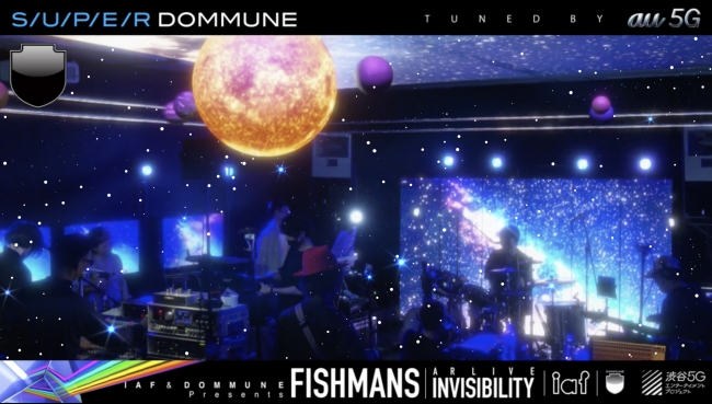 FISHMANSのARライブ事例「SUPER DOMMUNE tuned by au5G」